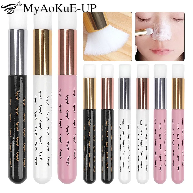 5pcs Eyelash Cleaning Brush For Lash Extensions Supplies Lash Shampoo Wash Brush Deep Blackhead Remover Face Clean Makeup Brush