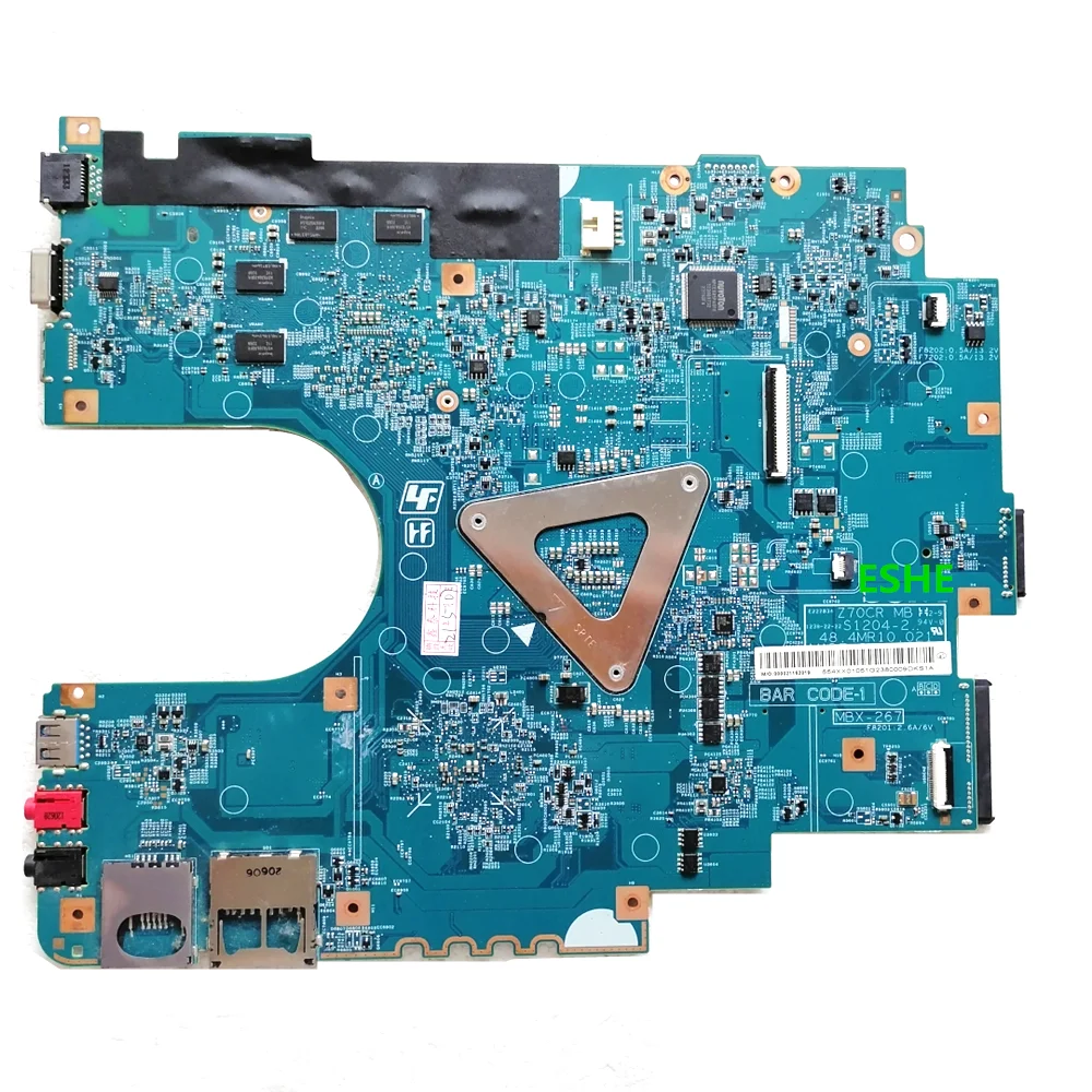 Z70CR MB S1204-2 For SVE17 SVE1711 SVE171A MBX-267 Laptop Motherboard HM76 DDR3 HD7600M GPU A1884314A A1892051A 48.4MR10.021