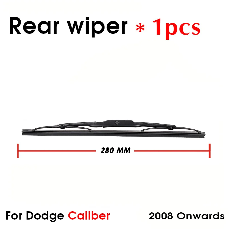 Car Wiper Blade Rear Back Window Windscreen Windshield Wipers Auto Accessories For Dodge Caliber Hatchback 2008 Onwards 280mm