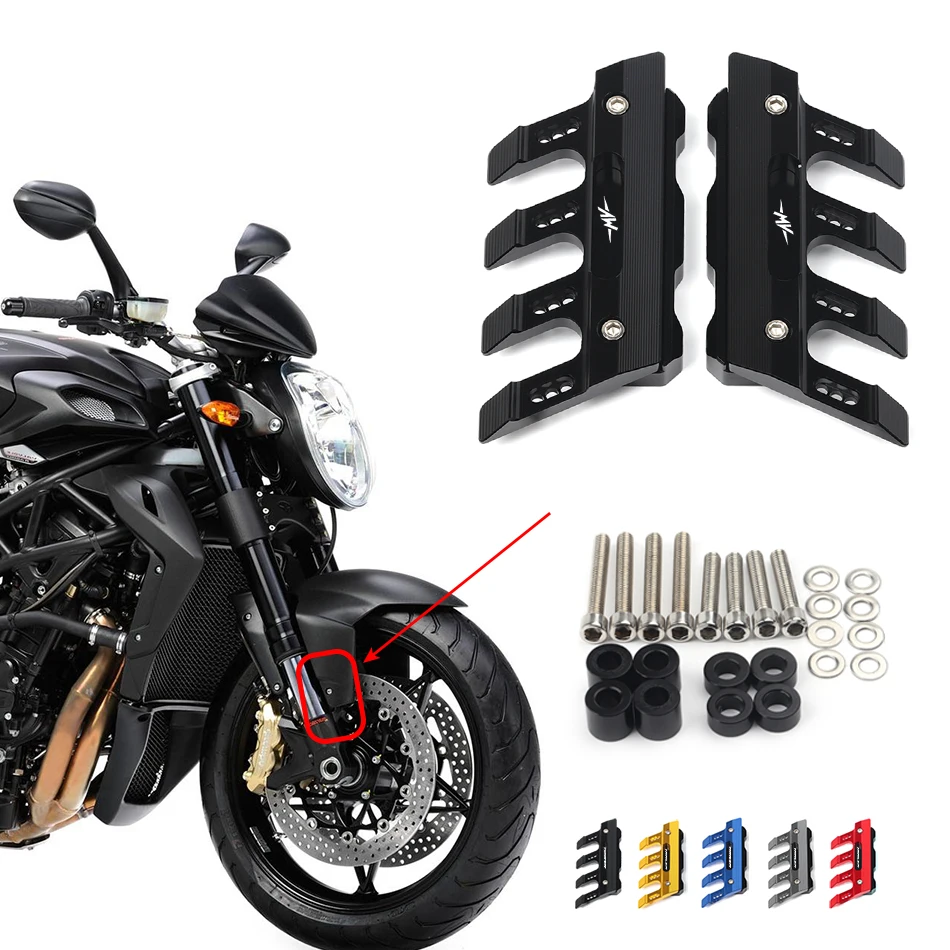 For MV Agusta brutale 920 BRUTALE920 Motorcycle CNC Accessories Mudguard Side Protection Block Front Fender Anti-Fall Slider