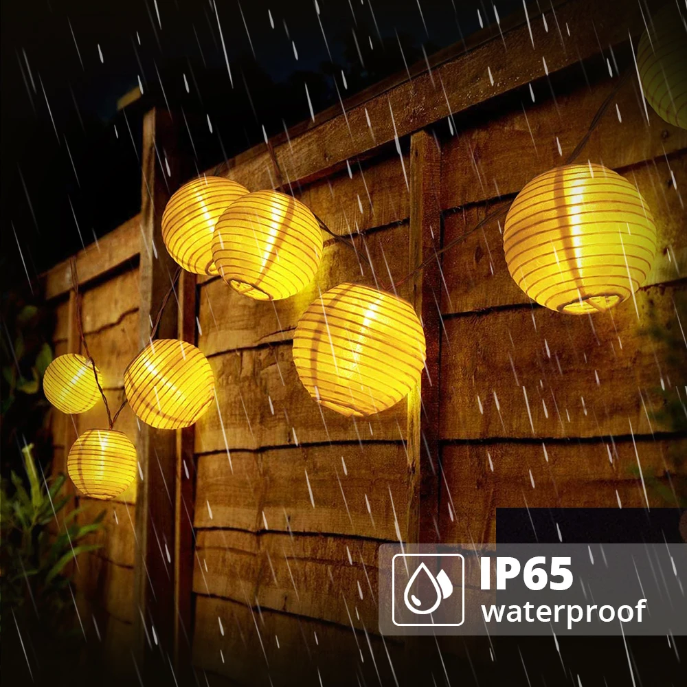 LED Solar Outdoor Lantern Solar String Light LED Solar Light Wedding Lantern Street Holiday Garland Garden Decoration