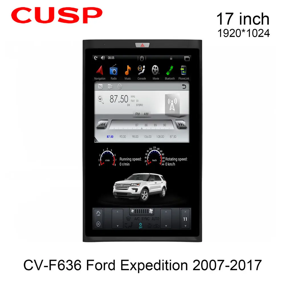 Tesla Stijl Verticale Android 9.0 Auto Gps Voor Ford Expedition Gps Auto Nagavition Auto Radio Speler Auto Multimedia Stereo