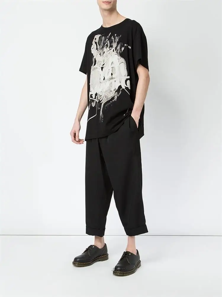 Men's new menswear big size loose new menswear hair stylist hip-hop street loose personality hip-hop pants