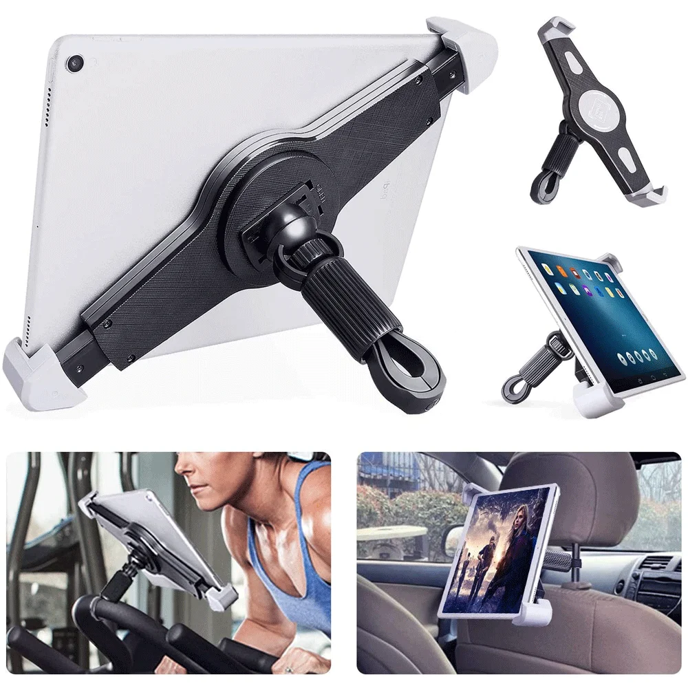 Flexible Tablet Treadmill Stand Mount Holders In-door Spinning Bike with Handlebar Holder for iPad 9.5-14.5inch Tablet PC Holder