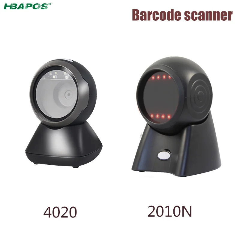 2D Barcode Scanner Omnidirectional 1D 2D QR code Desktop Hands-Free Wired USB Platform Bar code reader for supermarket store pay