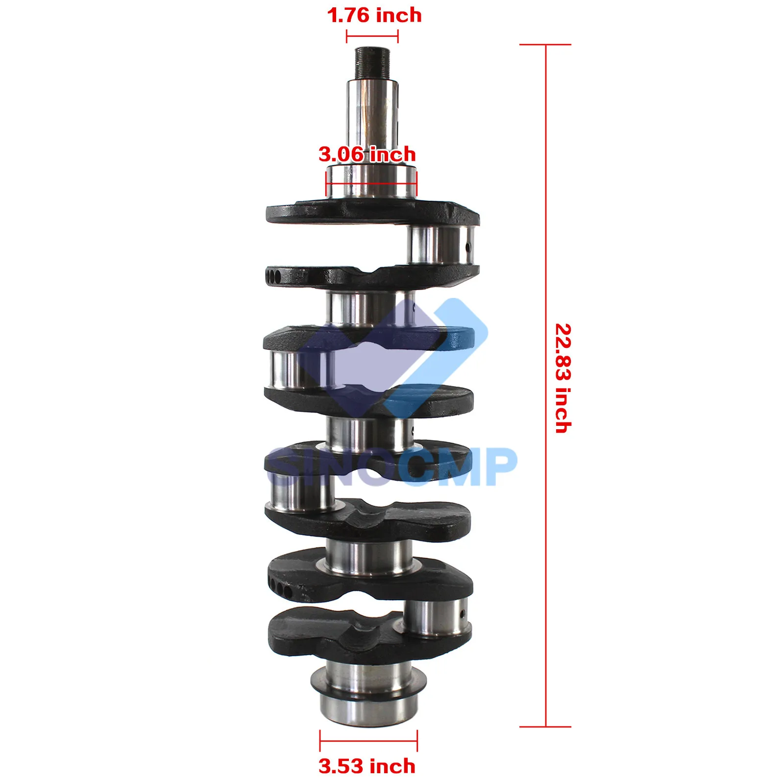 

S4S 3044 3044T 3044C-T 3044C-DIT 804C-T Engine Crankshaft For 236B 246C 252B 256C Skid Steer Loader