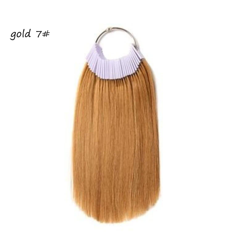 30pcs/set human hair color rings color chart hair strands test For beauty salon hairdressing salon supplies hair on rings