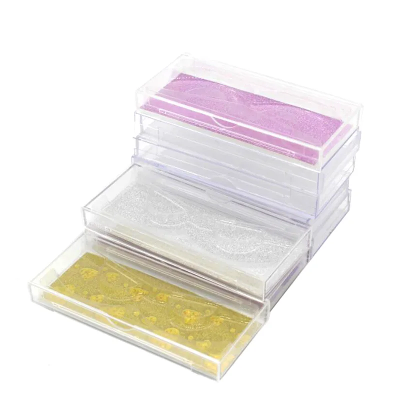 20/pack lash case Sliding Cases Professional Packaging Accessories for Eyelash Case For the inside of the Glitter Background