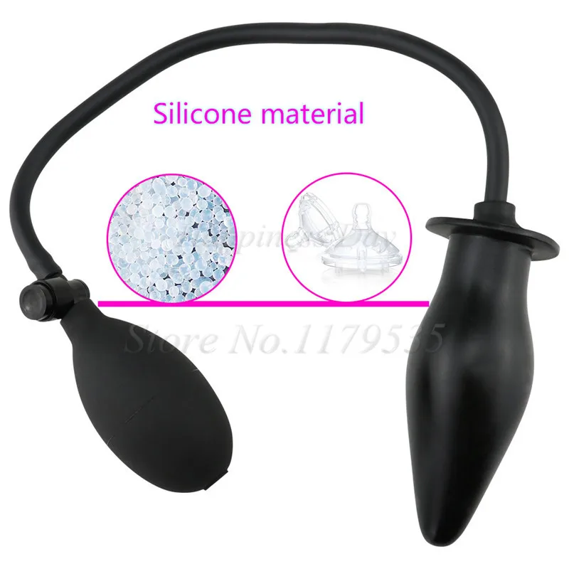 DIA 45-82mm Inflatable Butt Plug Expandable Anal Pump Dilator Backyard Big Anal Plugs Adult Sex Products Sex Toys for Men Woman