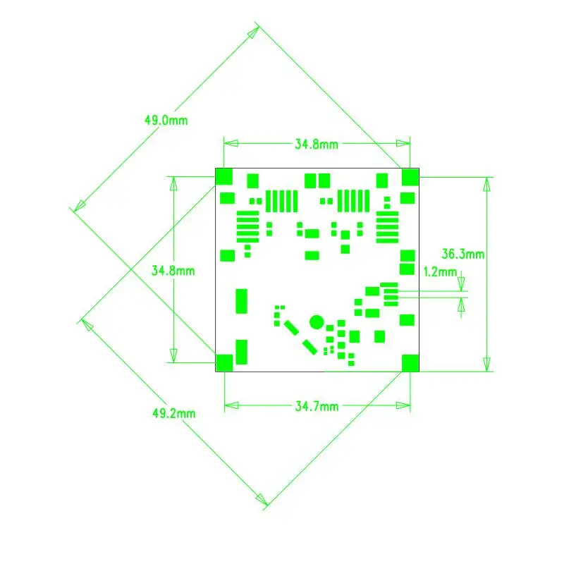5-12V 4 porte 10/100M Mini Embedded Ethernet Hub Interruttore di Modulo