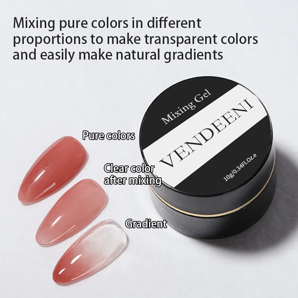 Vendeeni Multifunction Color Mixing Gel Nail Polish UV Adjust Color Gel Varnish For Gradient Blooming Effect Mixing Gel Lacquer