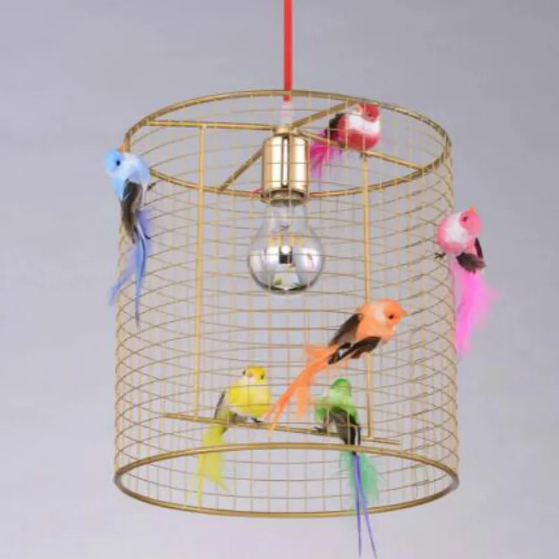 Nordic pastoral clothing store window bird cage creative restaurant tea table balcony bedroom personality Pendant LightsLX102813