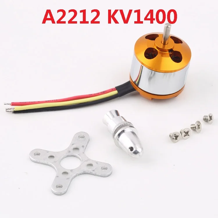 Motor sem escova para avião RC Multi Copter, Outrunner, A2212, 930KV 1000KV 1400KV 2200KV 2700KV, 1Pc