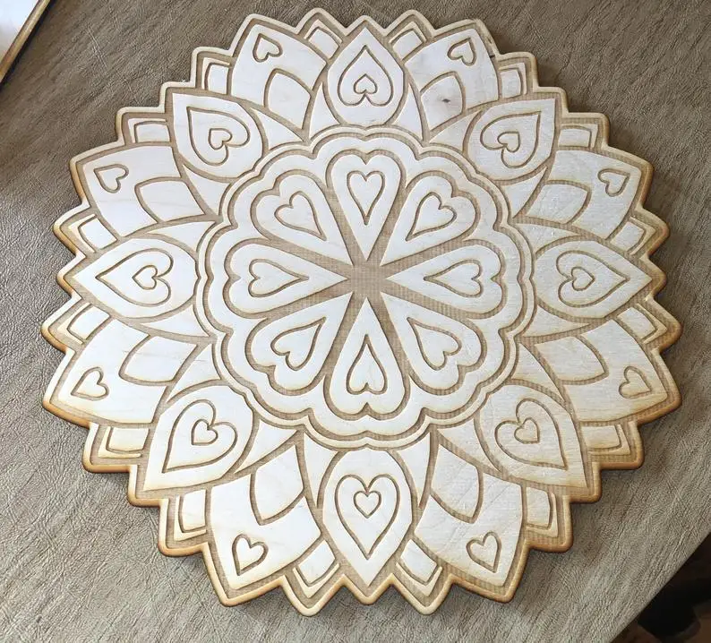 

Сердце дерево гравировка хрустальная сетка маятниковая доска спиральный алтарь декор украшение дома рождественские подарки