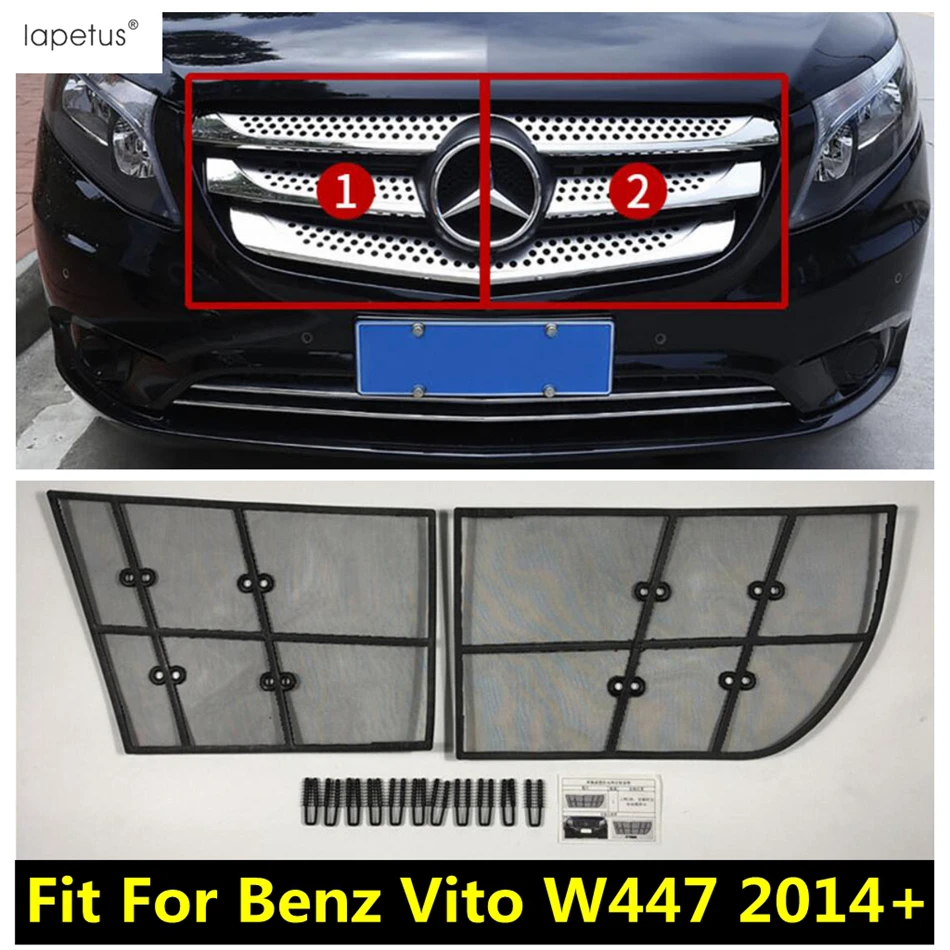 

Car Front Grille Insect Insert Screening Mesh Net Dust Trim Protection Accessories Fit For Mercedes-Benz Vito W447 2014 - 2021