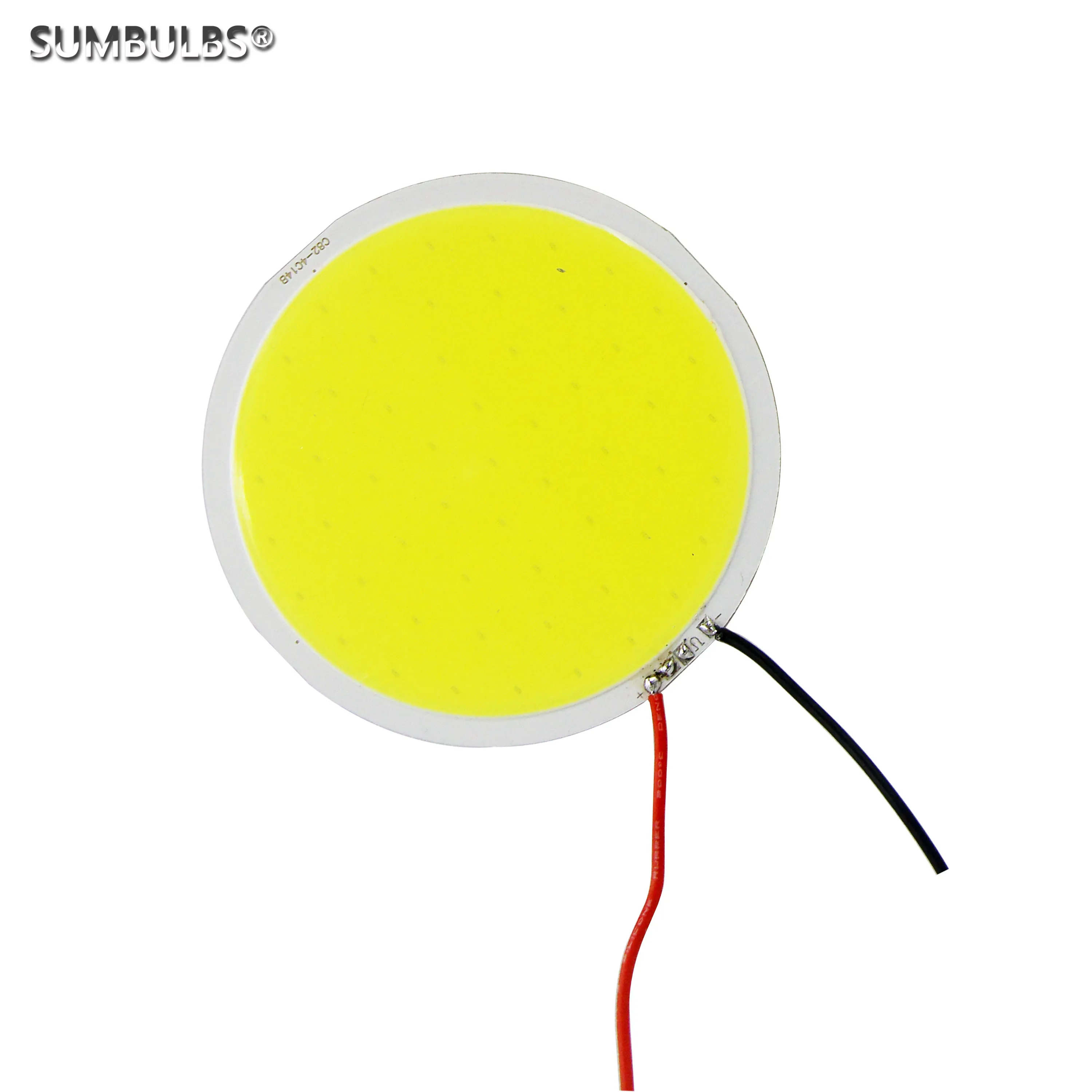 Imagem -06 - Round Led Panel Cob Chip a Bordo Módulo de Bulbo Diodo Emissor de Luz Branco Frio 8w 12v 14v dc 82 mm