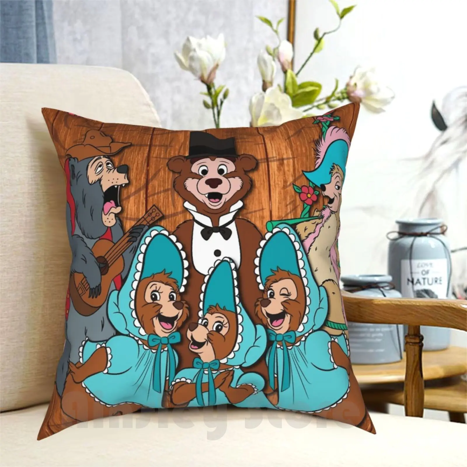 Country Bear Jamboree!! Pillow Case Printed Home Soft Throw Pillow Country Bears Countrybears Countrybear