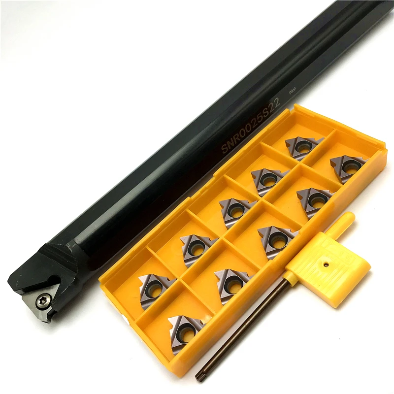 SNR0020R22 muslimah portautensili per tornitura filettatura interna + inserti in metallo duro 22IR AG60 utensile da taglio inserto per tornitura CNC