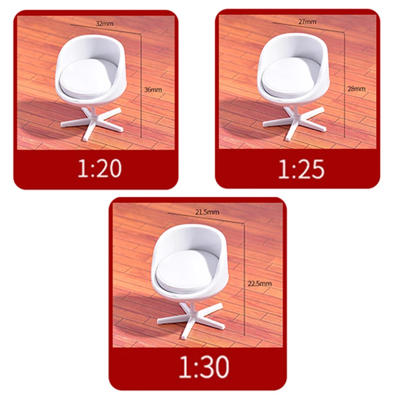1:20 1:25 1:30 Architecture Building Materials Chairs Model ABS Plastic Indoor Furniture for Sandtable layout 5pcs/lot
