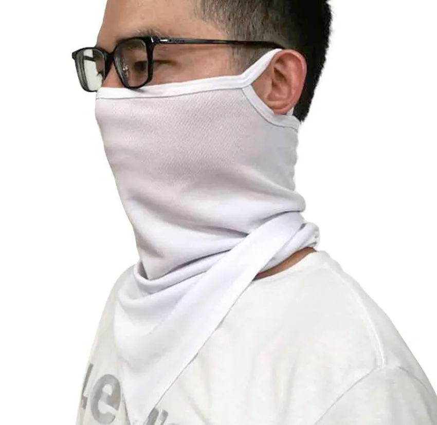 10pcs Sublimation DIY White Blank Face mask, headscarf, ear riding, neck cover, sun protection in summer