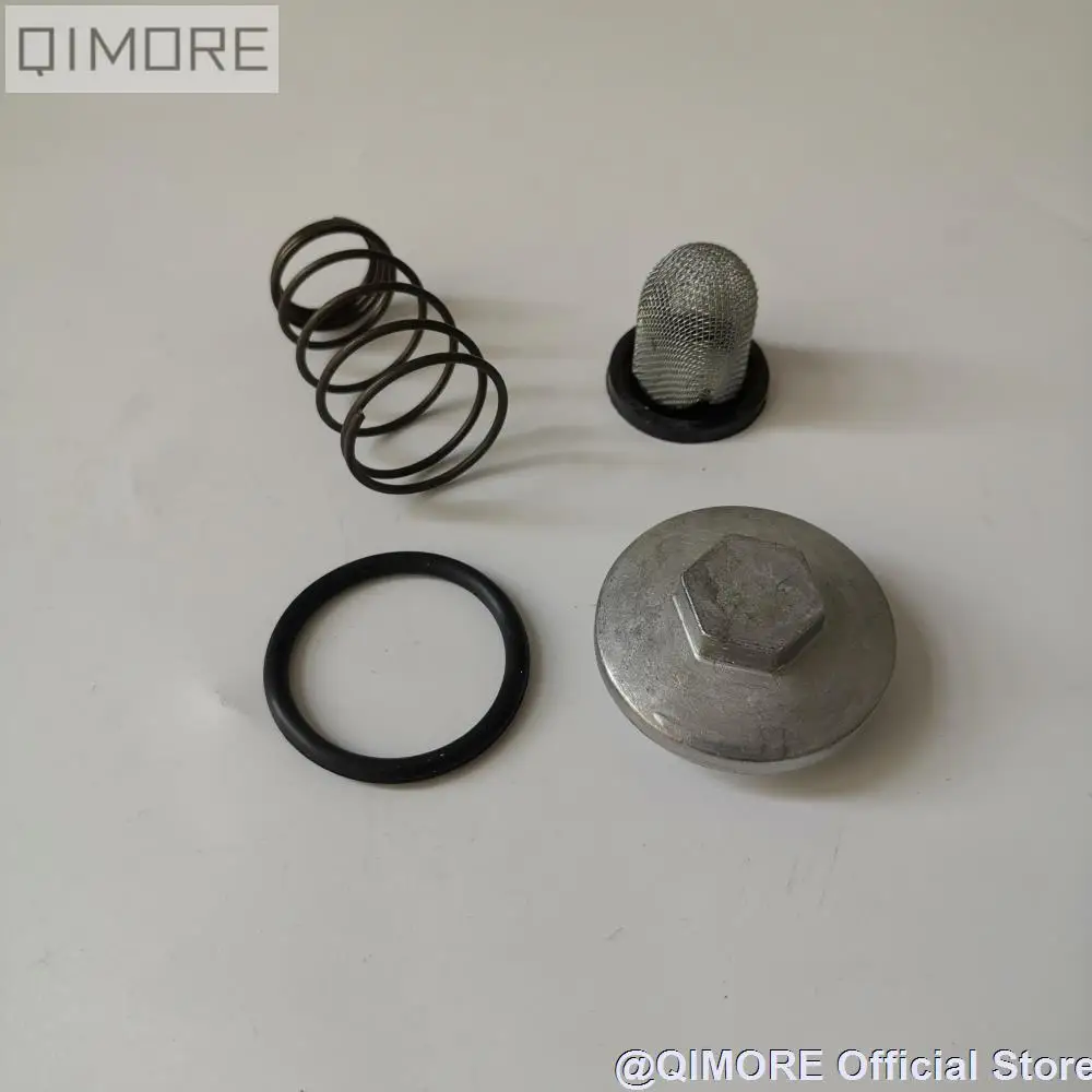 Oil Screen Set / Oil Strainer Set / Oil Drain Screw for 4 stroke Scooter GY6 50 80 125 150 cc 139QMB / 147QMD / 152QMI / 157QMJ