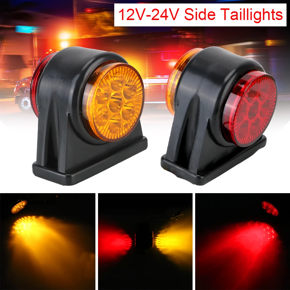 14 LED Side Marker Lights Truck Lamp 12V 24V Turn Signal Clearance Lights Indicator Lamp For Truck Lorry Trailer Car Accessories