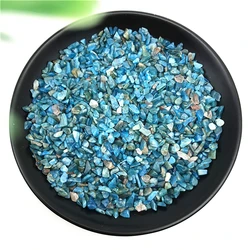 50g Natural Small Size Blue Apatite Rough Stones Crystal Gravel Minerals and Stones Rough Gemstone Specimen