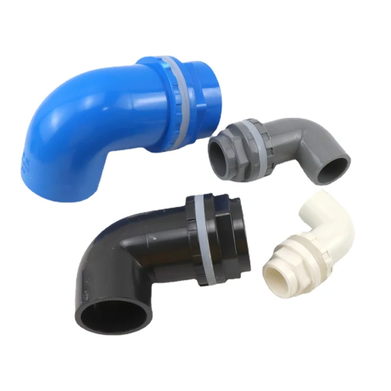 

1pcs 20-50mm PVC Pipe Joints 90° Elbow Drainage Connector Garden Fish Tank Overflow Inlet Outlet Supply Tube Drain Fittings