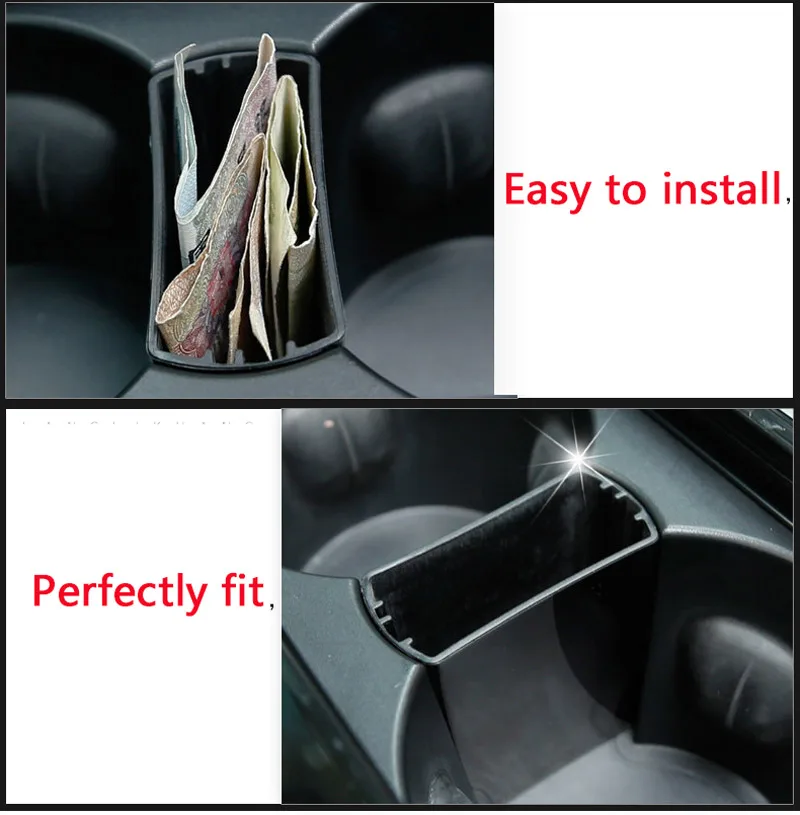 Car Styling For Jaguar F-Pace F pace fpace X761 2016 2017 XFL 2017 Interior Storage Box Cup Holder Tray Accessories 1PCS