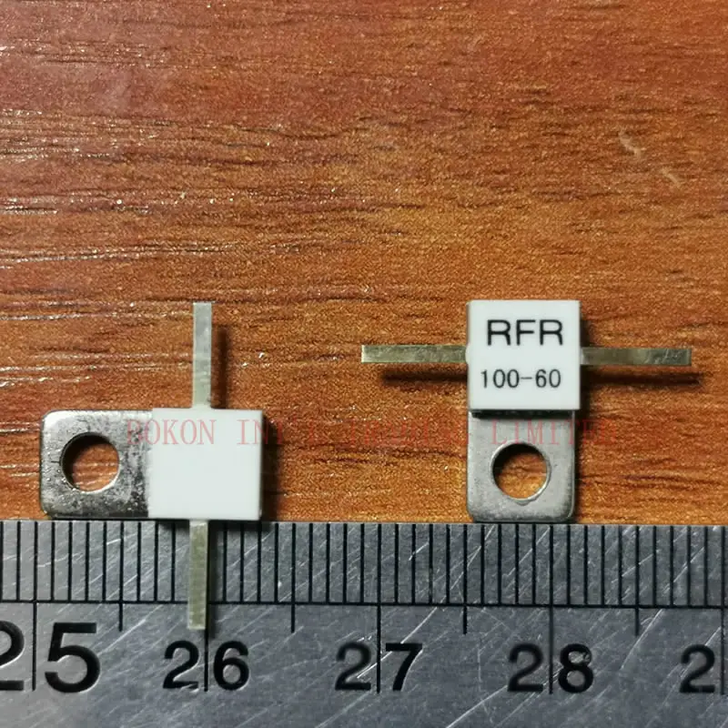 Resistencias con bridas de RFR100-60, 60 vatios, 100 ohmios, DC-3.0GHz, 60w, 100ohm, componentes resistivos, resistencia de microondas, alta