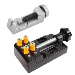 Ajustável Metal Jaw Bench Braçadeira Broca, Imprensa Vise, Dobradiça Pins, Desmontar, Banco de Reparação para Zippo Querosene Isqueiro