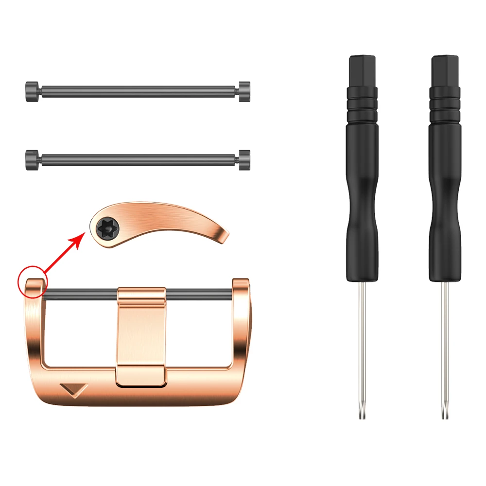 22 26mm Quick Fit Stainless Steel Screw Buckle for Garmin Fenix 6X Fenix 6 6S Fenix 5X 5 3 3HR Watch Easy Fit Buckle Connector