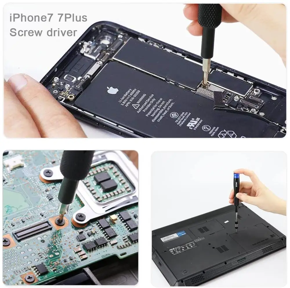 Di precisione Set di Cacciaviti, Magnetico Driver Kit con 42 Bit, di Elettronica Professionale di Riparazione Bag Kit di Attrezzi per la Riparazione, delle cellule Del Telefono