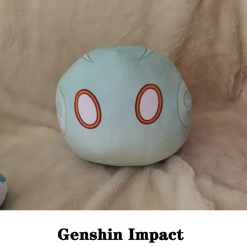 ตกแต่งคริสต์มาสเกม Genshin Impact คอสเพลย์ Props Anime โครงการ Slime หมอน Plush เด็กของเล่นจี้ครอบครัวตุ๊กตาการ์ตูน