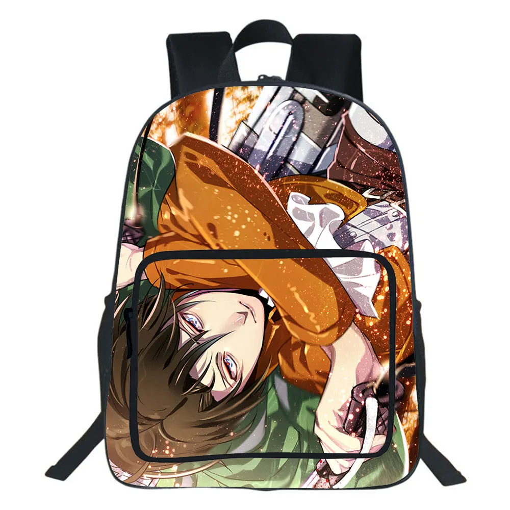 

Hot Anime Attack On Titan Backpack Teens Fashion Backpacks Student School Bags For Teenagers Girls Boys Casual Bags 16 Inches