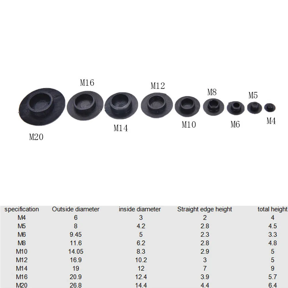 Tornillos de cabeza hexagonal, Tuercas protectoras, M4/5/100, novedad, 6/10 unids/lote