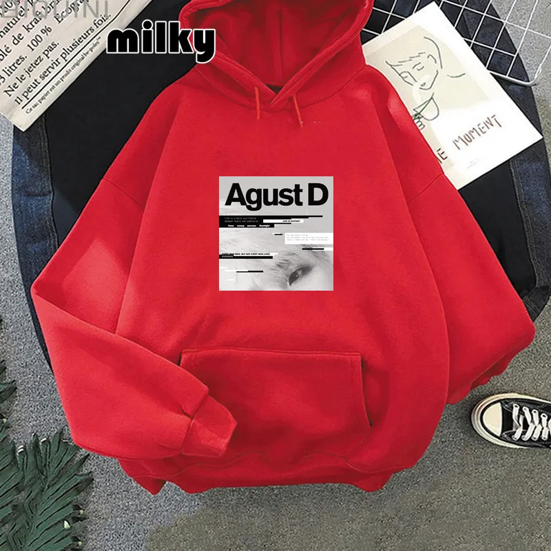 2021 Aesthetic Agust D Women Hoodie Female Long Sleeve Autumn hoodie Women korean kpop Tops y2k aesthetic harajuku Hoodie