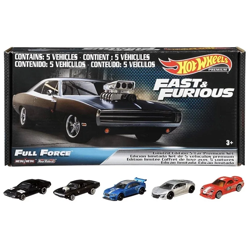 Hot Wheels Cars Fast and Furious MAZADA RX-7 DODGE CHARGER R/T Jaguar Plymouth Acura 1/64 Collection Diecast Vehicle GRM15