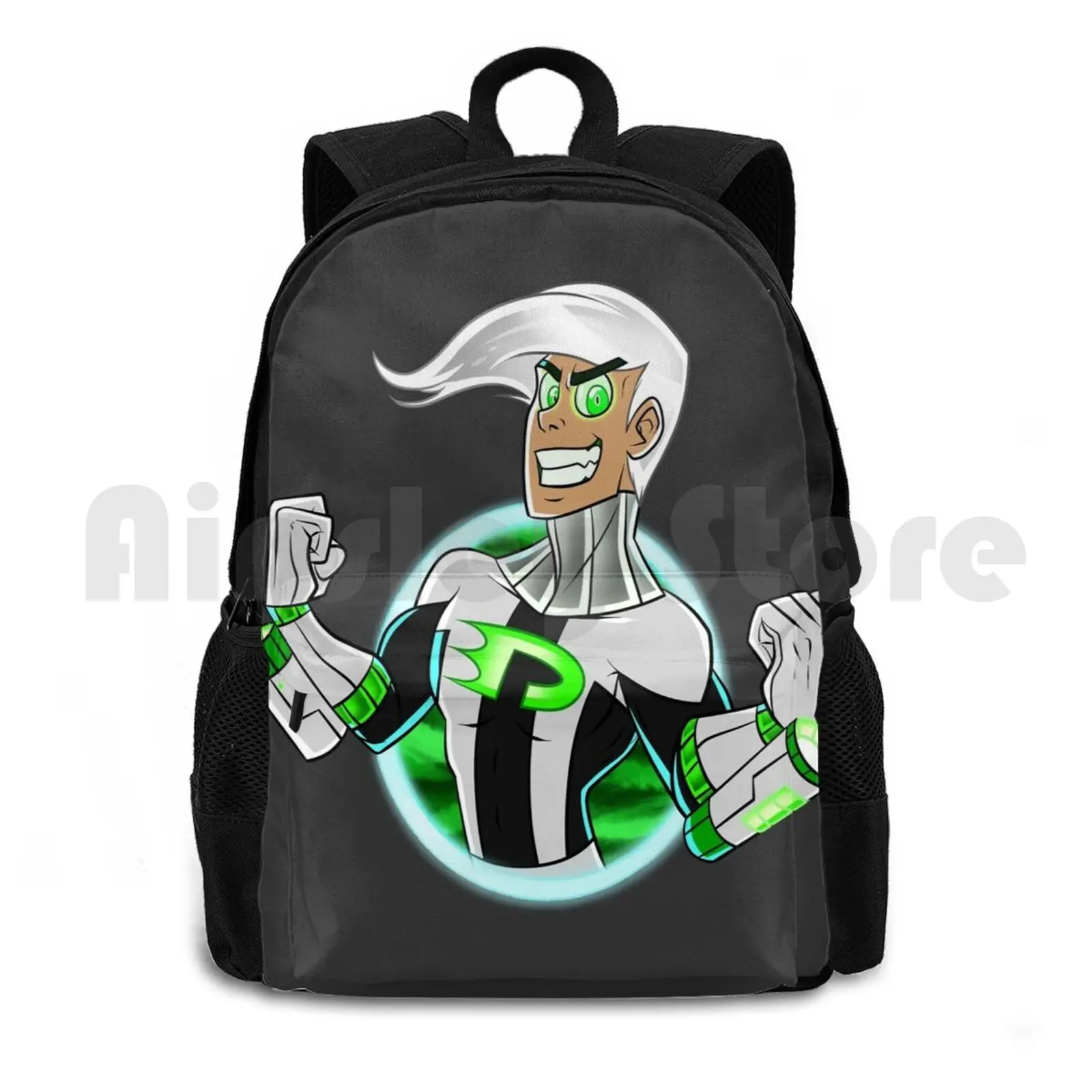 Danny Phantom 10 Years Later : Phantom Outdoor Hiking Backpack Riding Climbing Sports Bag Danny Phantom Cartoon Ghost Superhero