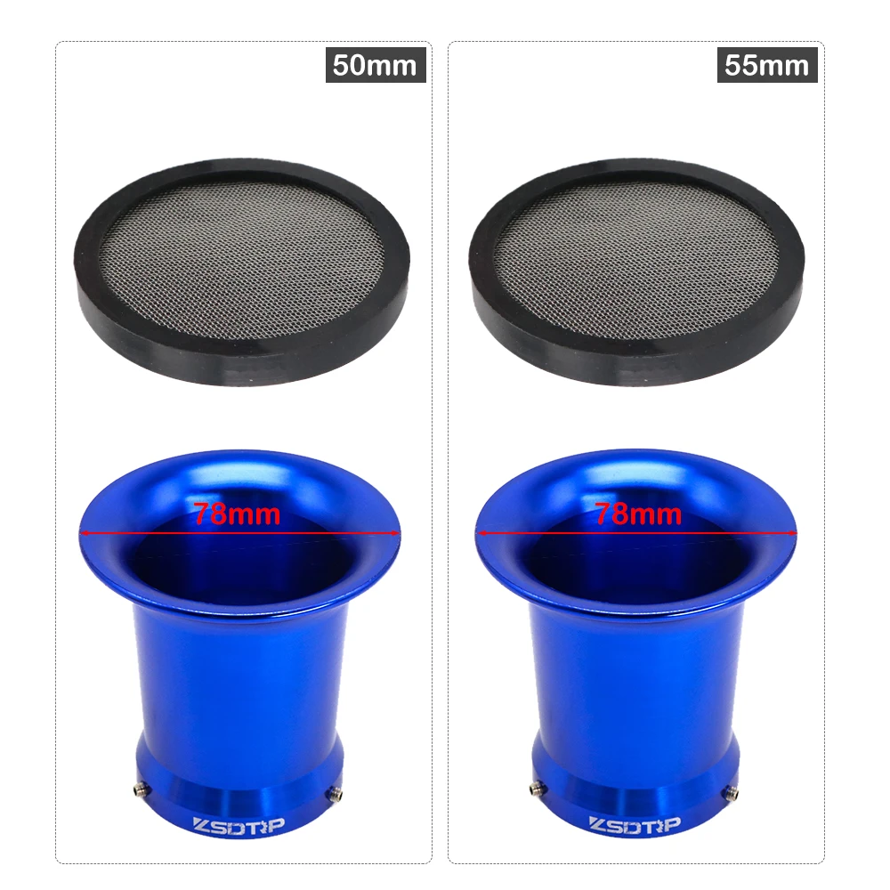 Alconstar- 50mm/55mm Motorcycle Carburetor Carb Air Filter Wind Cup With Screen Mesh For Keihi PWK Koso Oko 21-34mm Accessories