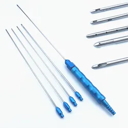 Liposuction Cannulas Fat Transfer Needle with Handle Liposuction Care Tool Aspirator Fat Harvesting Cannula Fat Transfer Needle