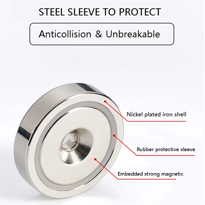D16 D20 D32 mm neodymium magnetic material cup pot magnet with countersunk hole permanent magnetic chuck for sale