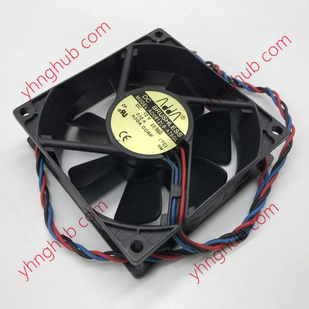 

ADDA AD0812LB-A76GL DC 12V 0.12A 80x80x25mm Server Cooling Fan