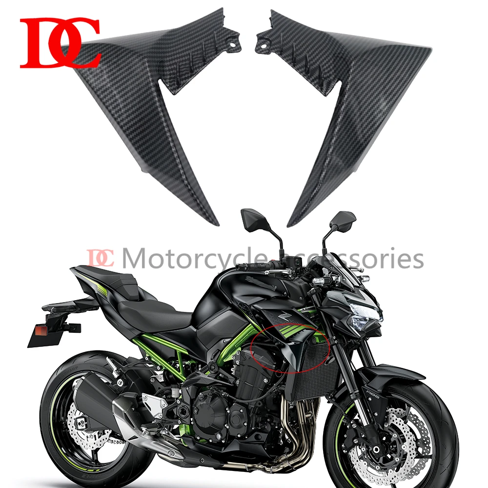 

Z900 Front Gas Tank Side Trim Insert Cover Panel Fairing Cowl for Kawasaki Z 900 2020 2021 Z900 Accessories Radiator Cover Panel