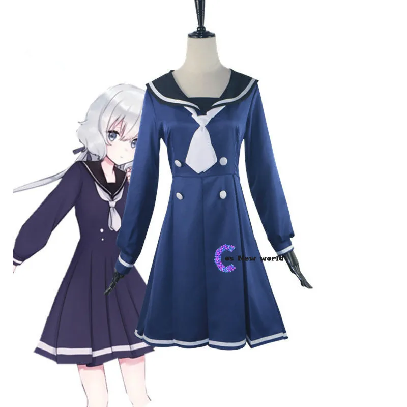 Anime Zombieland Saga Junko Konno Cosplay Woman Cosplay JK Uniform Minamoto Sakura School Girl Skirt Lolita Dress Casual Cosplay