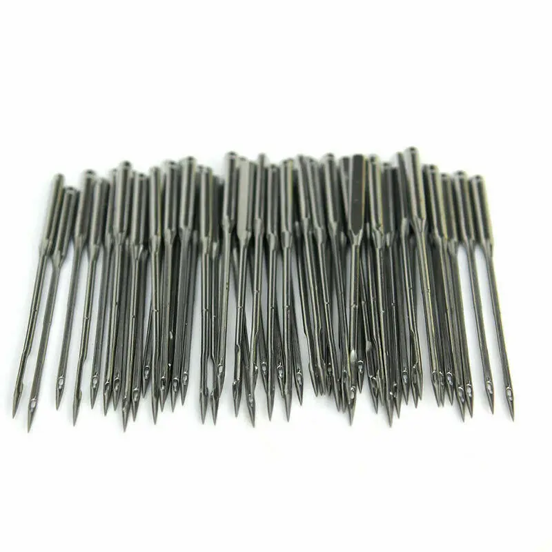 50Pcs Old fashioned Household Flat Sewing Machine Needles Craft Assorted Set Universal Fitting 130/705H, HAx1,15x1Type Accessori