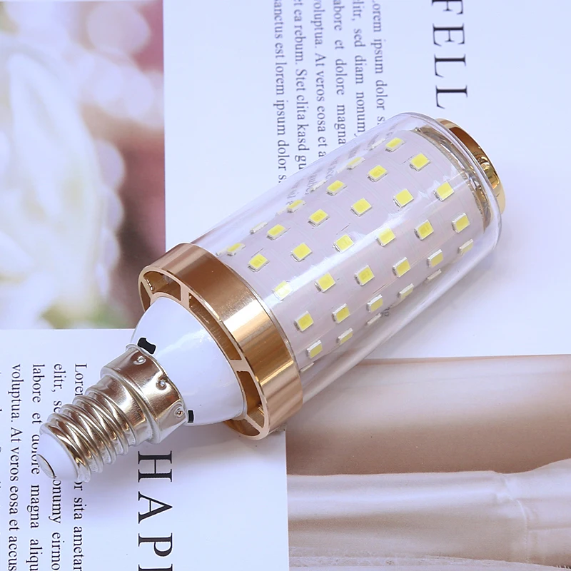 Three Color Dimming Bulb LED Lamp Energy Saving Lamp Household Lighting Super Bright E14 E27 Screw Intelligent Bulb Corn