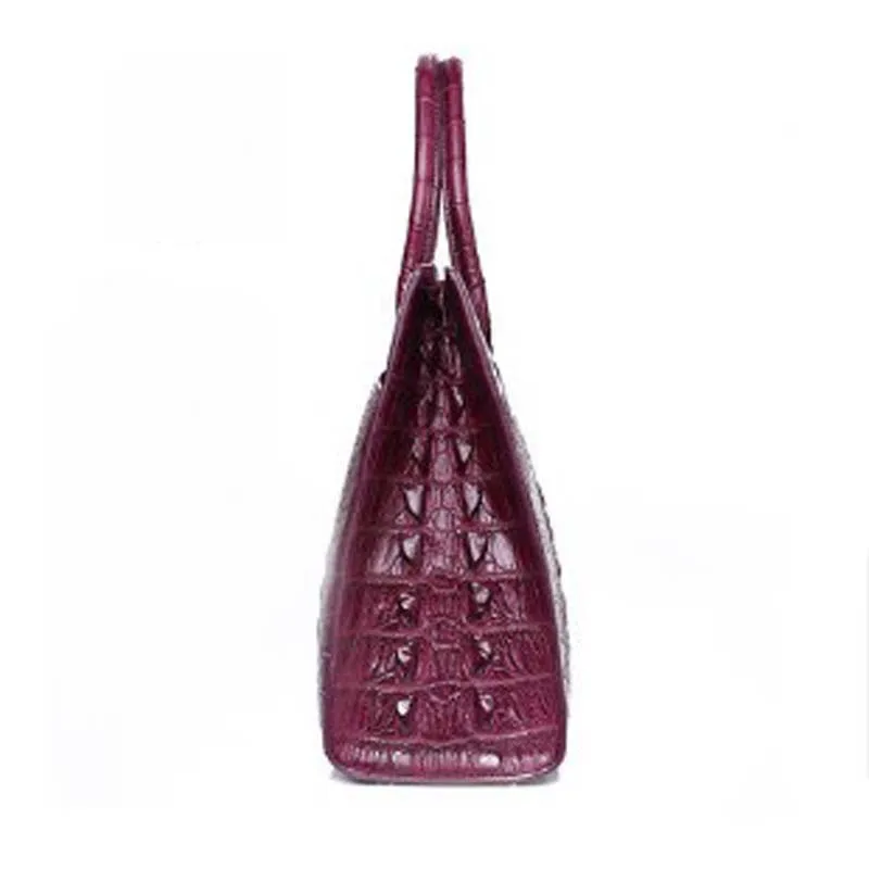 gete  new Crocodile handbag imported from Thailand, fashionable European and American leather handbag bag