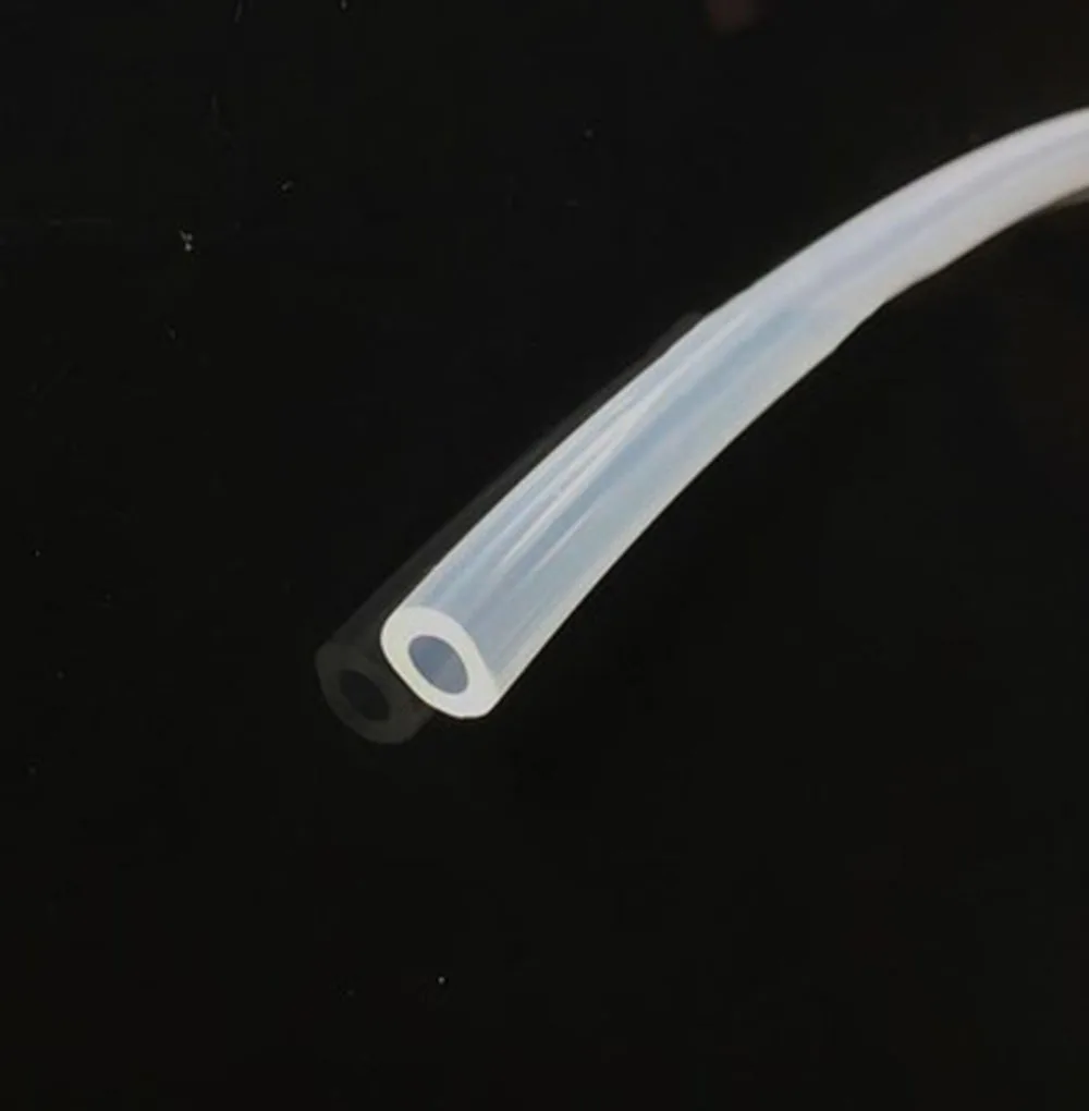 Lunghezza 2m Alimentare del silicone tubo di gomma Trasparente ad alta temperatura tubo di grado medico elastico ad alta pressione di plastica elastica del tubo h