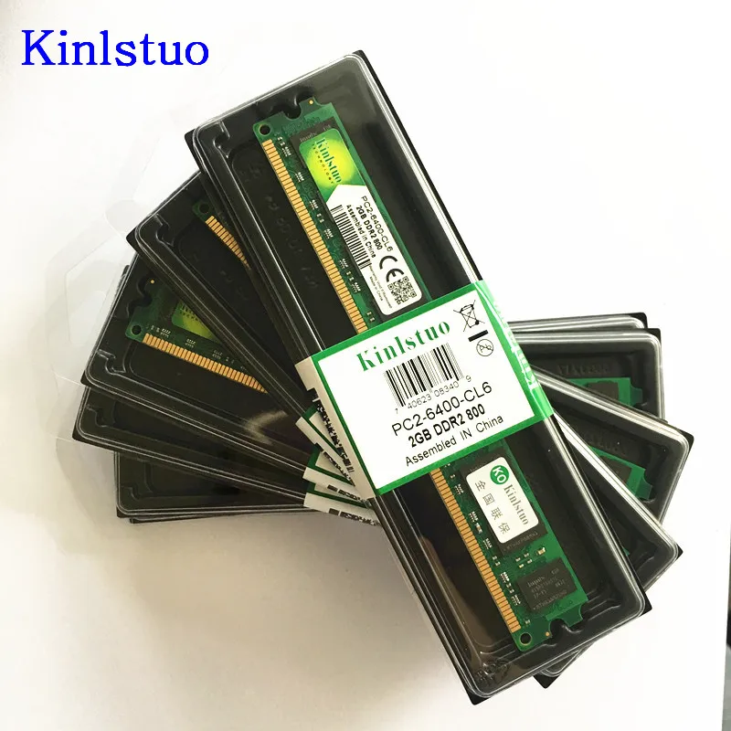 1 قطعة سطح المكتب DIMM الكمبيوتر ذاكرة الوصول العشوائي DDR2 2Gb 800/667/ 533Mhz إنتل و AMD 2G DDR2 رام ميموريا دي escritorio PC2-6400